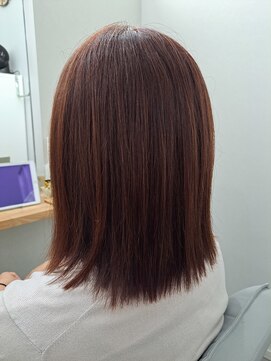 マイン ヘアー クリニック(main hair Clinic) 大人ピンクで秋色カラー