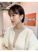 ハイトーン ケアブリーチ ボブ ミニボブ 切りっぱなしボブ