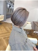 ハイトーン ショート ブリーチ ベージュ 神戸 三宮