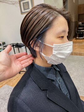 サーカス 町田(circus) ハンサムショート+イヤリングカラー