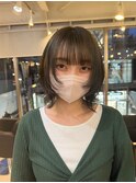 ☆ネオウルフカットブリーチなしオリーブベージュグレージュ