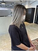 透明感ホワイトバレイヤージュ!_Pearl white beige_