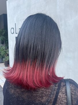 アルター(aL ter) オレンジレッドカラー［裾カラー/暖色カラー］長野