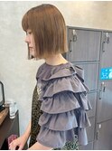 切りっぱなしボブ ぱつっとボブ