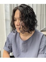 リコ ヘアアンドリラクゼーション 名駅店(LICO HAIR＆RELAXATION) ミディアム波巻きスパイラルパーマ　名駅/名古屋/メンズパーマ