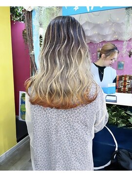 トーク 伊丹本店(TAL'KE) TAL'KE/バレイヤージュ×裾オレンジ_1200_