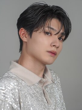 オーシャントーキョーオーバー 渋谷(OCEAN TOKYO OVER) 韓国マッシュセンターパートダウンパーマニュアンスパーマウルフ