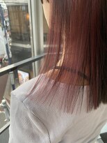 オーパスアミカ(OPUS AMICA)&nbsp;/切りっぱなしロブ×インナーカラー×モーヴピンク