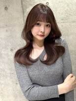 ロンドメリア 天神大名店(Lond Melia)&nbsp;★前髪カタログこなれミディウェーブパーマ韓国マッシュレイヤー