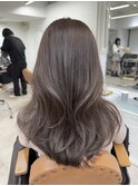 ワンホンレイヤー×縮毛矯正
