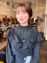 モク 大阪梅田店(MOK) 【オレンジカラー】すっきり丸みショート