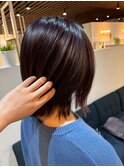 大人可愛い外ハネボブアッシュブラウン ネオウルフ20代30代