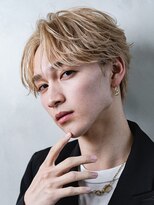 フェザーショート/フェザーパーマ/ミルクティベージュ