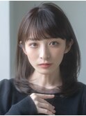 【emu井上信洋】しっとり艶やか暗髪丸みミディアム【エミュ】