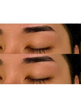 顔の印象を左右する眉毛はプロにお任せ!洗練された大人の魅力へ[天神大名/ブリーチ/メンズ/パーマ/学割U24]