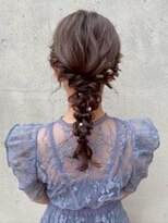 ショコラ ウメダ(Chocolat UMEDA)&nbsp;#編みおろしアレンジ　#パールヘアアクセ