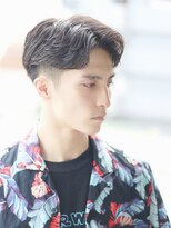 ハレ ヘアサロン(Hale hair salon)&nbsp;Haleブルーブラックフェザーパーマサーフカールニュアンスパーマ