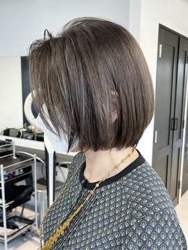 GBG 宇都宮 くびれショートボブ40代50代グレイカラー白髪染め白髪ぼかし