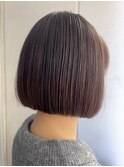 30代40代　ツヤ感ボブ　前髪あり2512