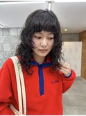 ミディアムパーマ　ミディアムレイヤー　パーマ　前髪パーマ