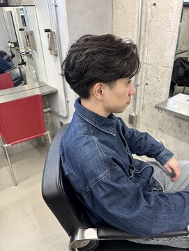 オルカ(ORCA) ニュアンスパーマ/men's/センターパート/ダウンパーマ/新宿/藤沼