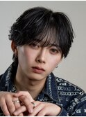 シースルーラウンドマッシュニュアンスフェザーパーマ
