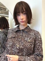 ノイカーム(noi Calm)&nbsp;顔周りレイヤーカットくびれヘアミルクティーベージュカラー韓国