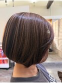 【上品ツヤボブ×ベージュバイオレット】内埜