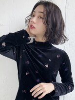 ルティア(Lutia) グレージュ ゆるふわ センターパート !