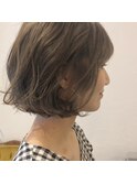 "ミニマムボブ オリーブベージュカラー"ayumi