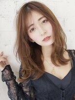 抜け感ウェーブ×セミロング