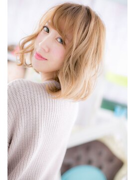 ミック ヘアアンドビューティー 大山店(miq  Hair&Beauty) とろみカール☆ハイトーンロブa