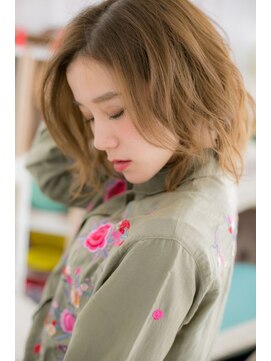 ヘアアンドビューティー ミック(Hair & Beauty miq) くせ毛風ラフふわミディa