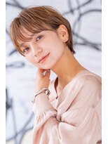 テイラー(Taylor)&nbsp;[Taylor 大宮]  耳掛けくびれショート×シナモンベージュ