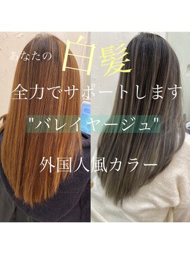 ロミー 本厚木(ROMMY.) 【オール世代おススメ】バレイヤージュ束感ハイライト白髪ばかし