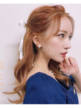 ヘアセット専門店 ナゴミ 渋谷店(nagomi) デート/イベント/お呼ばれに！韓国風リボンハーフアップ