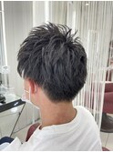ツーブロ刈り上げ癖毛風パーマ【ニュアンスパーマ】