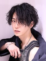 ネイビー(NAVY)&nbsp;ツイストセンターパートラフミディ