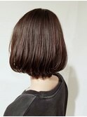 ローグ金町(TAKA)大人かわいいテラコッタブラウン前上がりボブ