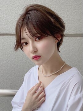 サードバイローラン(THiRD by ROULAND) デジタルパーマミニウルフテラコッタくすみブルー20代30代40代