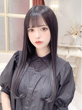 ランド 原宿表参道(LAND) 前髪が可愛い☆暗髪透明感グレージュカラー☆髪質改善で艶々髪☆