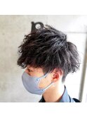 ツーブロック刈り上げ/ツーブロックパーマ×おしゃれショート