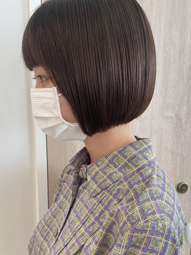ぷつんまんまるボブ：L173521329｜シュピネ(choupinet)のヘアスタイル 