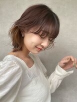 メゾンドイギー(MAISON de IGGY)&nbsp;外ハネボブナチュラルアッシュ#グレーベージュ#レイヤーロング