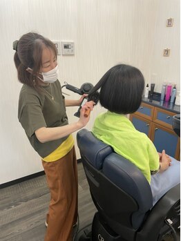 バーバータツコ(BARBER TATSUKO)の写真/【垂水】ホッと一息つけるリラックス空間で理想をカタチに☆いつまでも綺麗でいたい大人女性の味方サロン♪