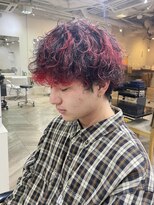 エル(EL by green) 《tomi》波巻きスパイラル×赤メッシュ