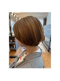 ＃ショートボブ ＃ハイライト