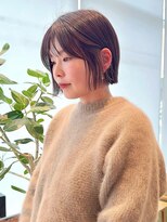 ケーツー あべのキューズモ－ル店(K-two) あごラインのタイトなミニボブ*切りっぱなしボブ*前髪ありボブ