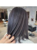 グレージュボブカットブリーチダブルカラー熊谷髪質改善美髪