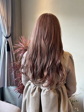 リベラル(liberal) コーラルピンク グラデーション　レイヤー巻き　【20代/30代】